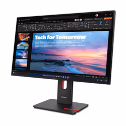 Lenovo ThinkVision T27QD-40 LED display 68.6 cm (27") 2560 x 1440 pixels Wide Quad HD Black - Additional view 4