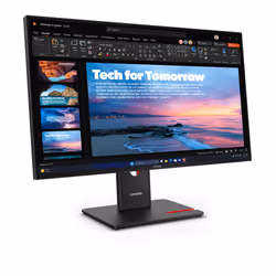 Lenovo ThinkVision T27QD-40 LED display 68.6 cm (27") 2560 x 1440 pixels Wide Quad HD Black - Additional view 3