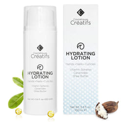 Hydrating Lotion for Dry Hands Nails and Cuticles 34 fl oz Daily Moisturizing Skincare for Soft Sensitive Skin with Shea Butter and Ceramides