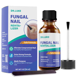 Dr Luke Toenail Fungus Revitalizer Tough on Nails Toenail Refresher Liquid for Discolored Nails 1 oz Packaging May Vary