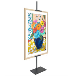 Americanflat Adjustable Easel Stand for Picture Frames up to 50"" - Ideal Picture Frame Stand for Art  Signs  or Photos - Use Easel Stand for Home or