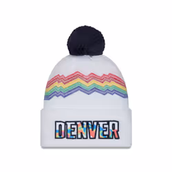 Denver Nuggets Knitted New Era Bobble Cuff Beanie