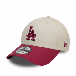 LA Dodgers World Series Patch Cream 9FORTY Adjustable Cap