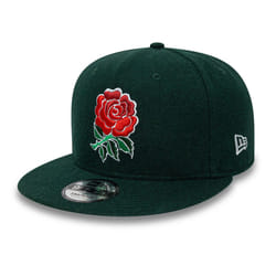 New Era Mens Melton Wool Official England RFU 9Fifty Cap - S/M