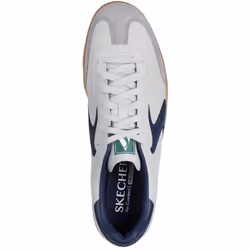 ) Skechers Hotshot Pyke Synthetic Men's Grey/Navy Trainers - Grey, 8 (Adults'