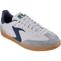 ) Skechers Hotshot Pyke Synthetic Men's Grey/Navy Trainers - Grey, 11 (Adults'