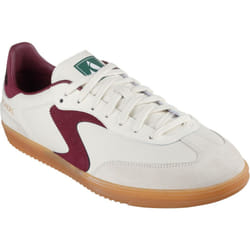 ) Skechers Hotshot Pyke Synthetic Men's Natural/Burgundy Trainers - Not Specified, 7 (Adults'