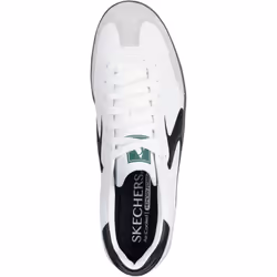 ) Skechers Hotshot Pyke Synthetic Men's White/Black Trainers - White, 9 (Adults'