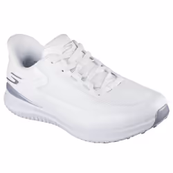 Skechers Womens 2025 Slip-ins GO GOLF Flight Lightweight Breathable Golf Shoes - UK 6, White/Silver