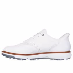 Skechers Mens 2025 Slip-ins GO GOLF Prestige Leather Waterproof Golf Shoes - UK 9, White