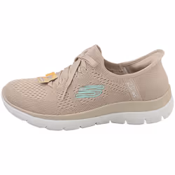 Skechers Slip-ins Summits Vegan Womens Fashion Trainers in Taupe - 7