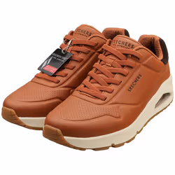 Skechers Uno Tailored Air Mens Casual Trainers in Cognac - 7 - Additional view 5