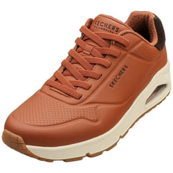 Skechers Uno Tailored Air Mens Casual Trainers in Cognac - 11