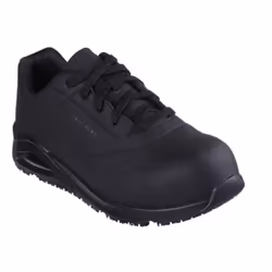 Skechers Work 200177EC/BLK UNO SR - DOLTIN Mens Trainers Black - UK 6, Black
