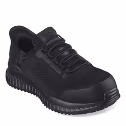 Skechers Work 200206EC/BLK TILIDO - FLETCHIT Mens Trainers Black - UK 6, Black