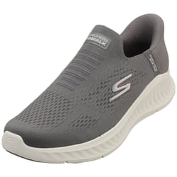 Skechers Slip-ins Go Walk Now Mens Slip On Trainers in Charcoal - 8 UK