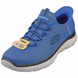 Skechers Slip-ins Summits Vegan Mens Fashion Trainers in Blue Black - 7