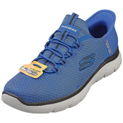 Skechers Slip-ins Summits Vegan Mens Fashion Trainers in Blue Black - 7