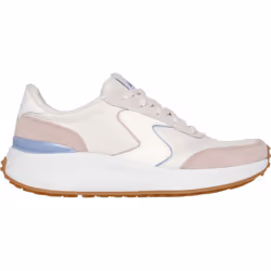 ) Skechers BLVD Retro Runner Leather Women's Light Pink/Purple Trainers - Pink, 3 (Adults'