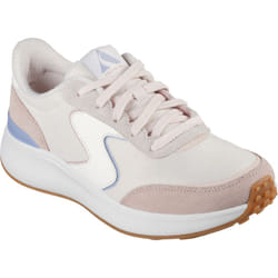 ) Skechers BLVD Retro Runner Leather Women's Light Pink/Purple Trainers - Pink, 8 (Adults'