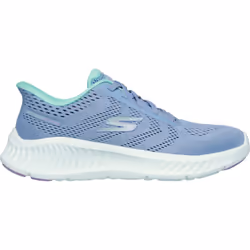 ) Skechers Go Walk Now Khloe Textile Women's Blue/Green Trainers - Blue, 3 (Adults'