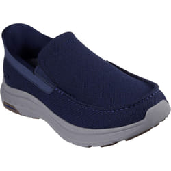 ) Skechers Pollard Wilfred Textile Men's Navy Loafers - Blue, 10 (Adults'