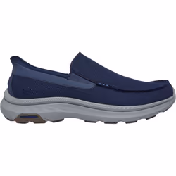 ) Skechers Pollard Wilfred Textile Men's Navy Loafers - Blue, 11 (Adults'