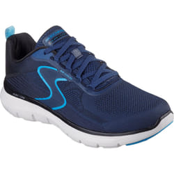) Skechers Flex Advantage 5.0 Spreelo Polyester Men's Navy/Blue Trainers - Blue, 9 (Adults'