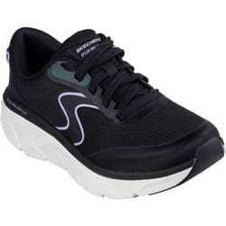 ) Skechers D'Lux Walker 2.0 Active Pace Textile Women's Black/Lavender Trainers - Black, 4 (Adults'