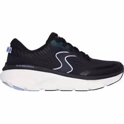 ) Skechers D'Lux Walker 2.0 Active Pace Textile Women's Black/Lavender Trainers - Black, 4 (Adults'