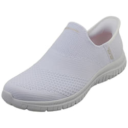 Skechers Virtue-sleek Vegan Womens Slip On Trainers in White - 5