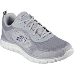 ) Skechers Track Glendor Polyester Men's Grey Trainers - Grey, 8 (Adults'
