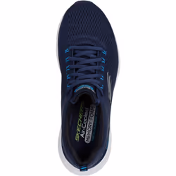 ) Skechers Relaxed Fit Edgeride Contention Polyester Men's Navy/Blue Trainers - Blue, 9 (Adults'