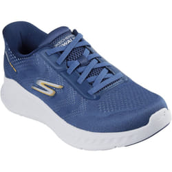 ) Skechers GO WALK NOW Payton Textile Men's Navy Trainers - Blue, 6 (Adults'