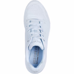 ) Skechers Uno Stand On Air Polyurethane Women's Light Denim Trainers - Blue, 5 (Adults'
