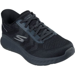 ) Skechers GO WALK NOW Payton Textile Men's Black Trainers - Black, 11 (Adults'