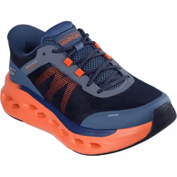 ) Skechers Performance Max Cushioning Glide-Step Men's Navy/Orange Trainers - Blue, 7 (Adults'