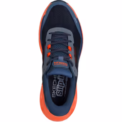) Skechers Performance Max Cushioning Glide-Step Men's Navy/Orange Trainers - Blue, 7 (Adults'