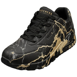 Skechers Uno Marbel Marvel Womens Fashion Trainers in Black - 5