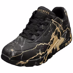 Skechers Uno Marbel Marvel Womens Fashion Trainers in Black - 6
