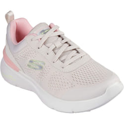 ) Skechers Skech-Air Dynamight 2.0 New Heights Textile Women's Natural/Pink Trainers - Not Specified, 4 (Adults'