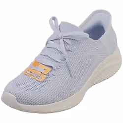 Skechers Slip-ins Ultra Flex 3.0 Vegan Womens Fashion Trainers in Light Blue - 5
