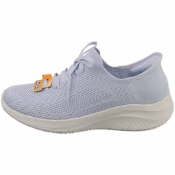 Skechers Slip-ins Ultra Flex 3.0 Vegan Womens Fashion Trainers in Light Blue - 6