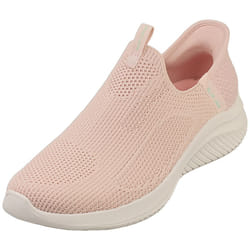 Skechers Slip-ins Ultra Flex 3.0 Vegan Womens Slip On Trainers in Rose - 6