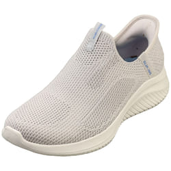 Skechers Slip-ins Ultra Flex 3.0 Vegan Womens Slip On Trainers in Light Grey - 5