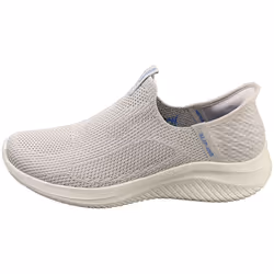 Skechers Slip-ins Ultra Flex 3.0 Vegan Womens Slip On Trainers in Light Grey - 5