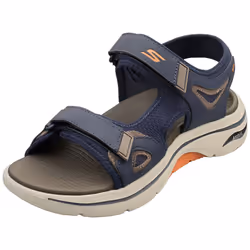 Skechers Go Walk Arch Fit 2.0 Mens Walking Sandals in Navy Orange - 12