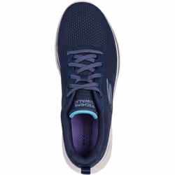 ) Skechers Go Walk 7 Kaylor Polyester Women's Navy/Purple Trainers - Blue, 8 (Adults'