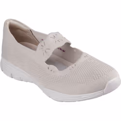 ) Skechers Seager Cute N' Coy Textile Women's Natural Trainers - Not Specified, 4 (Adults'