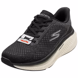Skechers Go Walk Max Cushioning Womens Fashion Trainers in Black White - 8
